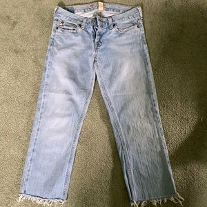 Abercrombie kid jeans (bottom cut)